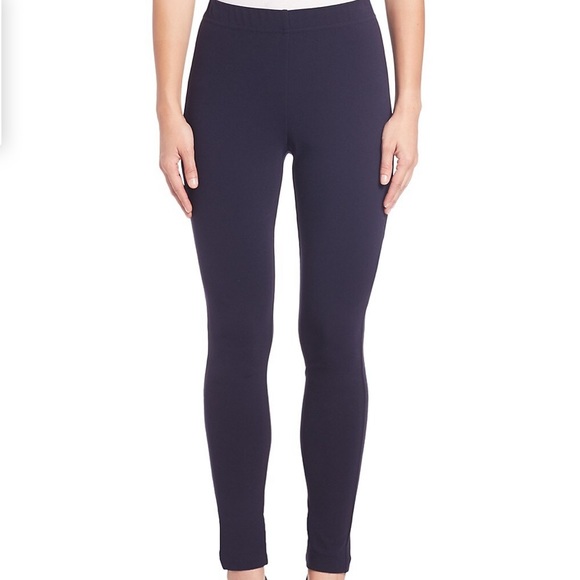 St. John Caviar Cropped Ponte Leggings M - Picture 3 of 11